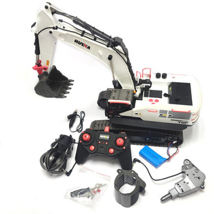 汇纳玩具（HUINATOYS）汇纳大号遥控卡车挖机电动货车玩具工程自
