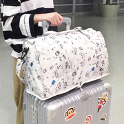 折叠旅行包女手提包拉杆箱包大容量，轻便短途行李袋，单肩斜挎健身包