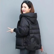 羽绒棉服女短款2023年冬季韩版宽松加厚棉衣，休闲女士棉袄外套