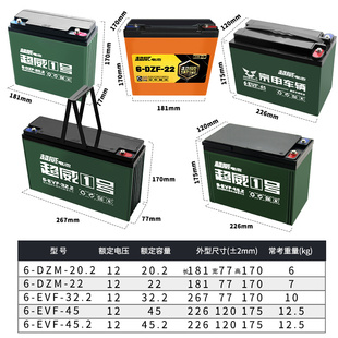 电池12v48v60v72v电动车电池瓶，20ah32ah45二轮三轮电动车电瓶