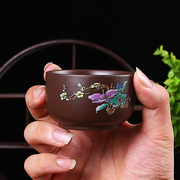 宜兴紫砂杯功夫茶具茶杯，茶壶套装陶瓷，主人杯品茗杯单杯男建盏茶碗