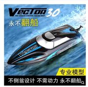 超大号遥控船充电高速水冷遥控快艇儿童玩具船赛艇中小学生船模型