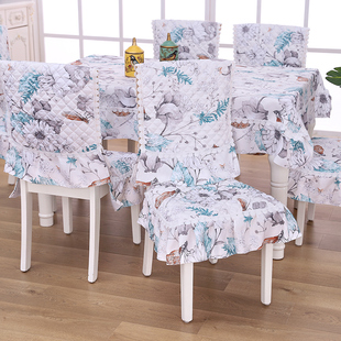 定制桌布布艺餐桌布椅套椅垫套装椅子套罩家用茶几长方形欧式现代