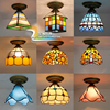 蒂凡尼吸顶灯现代简约个性过道美式玄关灯走廊灯北欧小阳台灯灯具