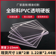 透明pvc板聚氯乙烯防火阻燃耐酸碱塑料板材，绝缘高透pvc硬胶板定制