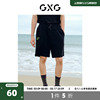 gxg奥莱22年男装黑色趣味，印花短裤夏季#10d12766b