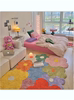 彩色花朵地毯少女卧室床边毯客厅沙发茶几大地垫，脚垫家用房间垫子
