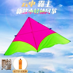 2024小轻体风筝伞布碳素杆，三角风筝儿童成人，微风好飞潍坊风筝