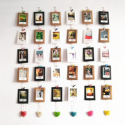 创意4寸5寸6寸7寸悬挂式纸相框DIY照片墙 相片墙 相片卡纸套装