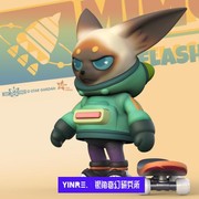 YINRE孤品 SG原创社 Baby power 系列 狐犬MIMO草丁滑板少年
