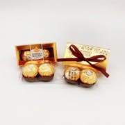 10月 费列罗巧克力T2礼盒成品盒结婚欧式婚礼2粒装创意婚礼喜糖盒