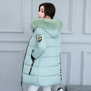 2023冬装韩版棉服女大毛领，外套修身显瘦棉衣，中长款大码棉袄潮