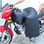 跨骑摩托车挡风被125冬季加厚防水护膝保暖罩包油箱款分体挡风罩