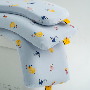 罗兰全棉儿童记忆枕头婴幼儿定型枕四季通用午睡枕卡通学生枕芯套