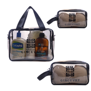 韩版男女便携大中小化妆包pvc透明防水洗漱包大容量旅行手提包