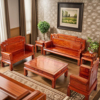 红木沙发刺猬紫檀电视柜三人位单椅123六件套组合客厅花梨木家具