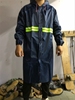 牛津布雨披一体 长装雨衣 防雨防汛防水衣 纽扣式外卖防水装披风