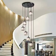 北欧餐厅吊灯现代简约创意，设计师楼梯灯复式高层店铺商用艺术灯