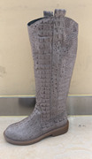 澳洲站米迦勒女靴子真皮，磨砂加绒高筒靴，超高骑士靴长筒过膝靴