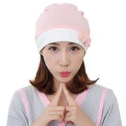 韩版玫瑰月子帽春夏季产后月子孕妇帽产妇用品帽子厂