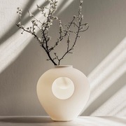 现代中式充电调光装饰台灯卧室，客厅书房创意，摆件玻璃插花瓶台灯