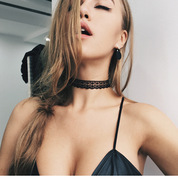 cosplay黑色蕾丝锁骨女颈带项圈少女韩国脖子饰品气质choker