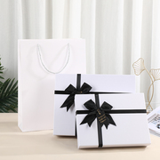 白色盒大号长方形服装包装盒男女生日礼物盒天地盖空盒子定制