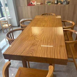 非洲柚木王实木原木大板，茶桌缅甸金丝，楠木黄花梨老板办公桌整板
