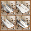 椭圆形餐桌垫餐桌布防水防油免洗家用可折叠桌面防烫耐热饭桌桌垫