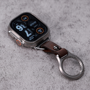 星图ultra49mm钛合金环金属小挂件挂皮钥匙包包，户外b67华为gt46小米钩苹果手表带oppopro45mm男iwatch234589