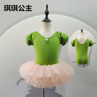 儿童舞蹈服夏季幼儿舞蹈短袖练功女童芭蕾舞裙中国舞民族舞演出服