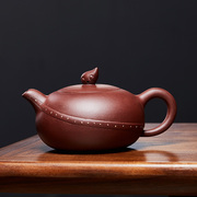 宜兴紫砂壶纯全手工原矿紫泥名家扁西施家用大容量茶具泡茶壶单壶