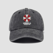 生化危机t恤保护伞公司 安布雷拉标志帽子棒球帽男女个性鸭舌帽遮