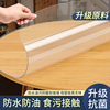 圆形透明桌垫pvc软玻璃，圆桌桌布防水防烫防油免洗桌面保护餐桌垫