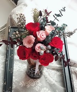 永恒的爱婚礼永生玫瑰花束进口玫瑰尤加利木棉果千层叶新娘手捧花