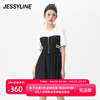 jessyline夏季女装，杰茜莱拼接收腰，连衣裙女322111274