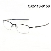超轻纯钛半框男近视，眼镜架运动舒适款lizard系列ox5113黑色