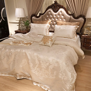 欧式纯白色四件套1.8m酒店全棉，提花床上用品六件套，刺绣床盖床笠4