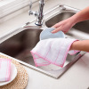 家用加厚洗碗布纯棉纱不沾油吸水洗洁巾去油 竹纤维家务清洁厨