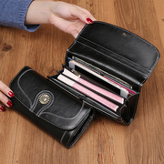 钱包女2023韩版真皮，多功能长款手机皮夹女手拿包零钱一体卡包