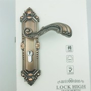 木门a锁红古铜复古仿古板，手锁房门卧室内锁具欧式50门锁