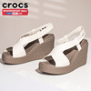Crocs女鞋卡骆驰夏季布鲁克林高跟鞋坡跟鞋凉鞋厚底凉拖鞋206222