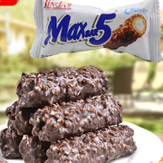 锦大max5花生夹心巧克力棒长条棒糖零食小吃休闲食品（代可可脂）