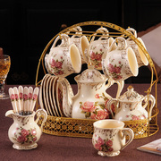 欧式咖啡杯具套装家用英式乔迁新居闺蜜结婚礼物高档陶瓷茶具套装