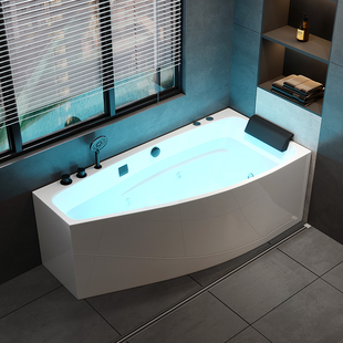 科泽冲浪浴缸家用浴缸小户型，浴盆亚克力恒温按摩日式浴缸1.2-1.7m