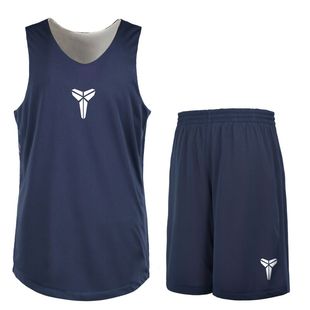 科比篮球服套装男夏季双面，穿篮球衣比赛训练队服，透气定制diy印号