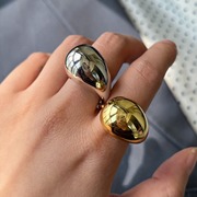 个性水滴戒指女欧美风，夸张时尚创意s925银，开口指环ins小众食指戒