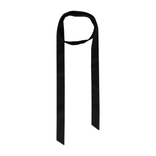 funkyfun原创设计y2k细围巾，男女百搭窄版长条，飘带黑色领带颈饰潮