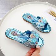 巴拉巴柆韩系韩系韩系女童拖鞋可爱儿童爱莎公主鞋2024夏季凉拖鞋
