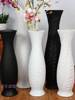 简约现代时尚陶瓷落地客厅百搭摆件欧式白色干花绢花创意大号花瓶